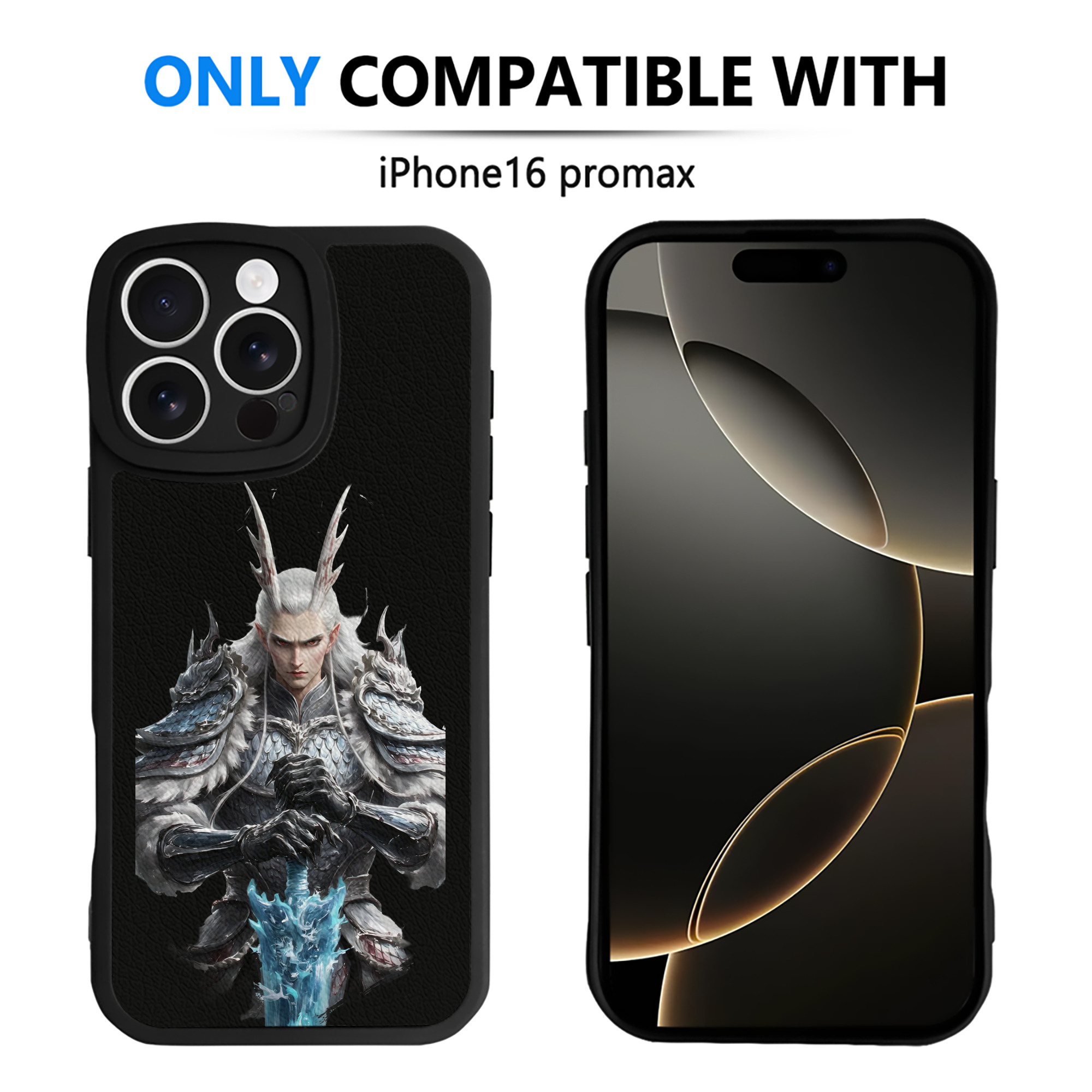 （画像用） Ne Zha 2 ナタ 魔童の大暴れ 【iPhone 16シリーズ対応】シリコンスマホケース（レザー調） 材質：シリコン